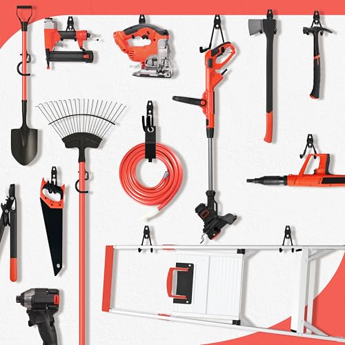 28 Pack Garage Hooks Heavy Duty with Non Slip PVC Coating - color: Black, size: 28pack