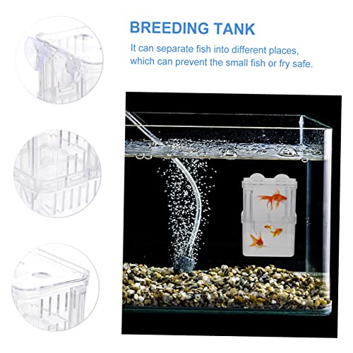 3pcs Juvenile Hatching Box Fish Tank Accessory Juvenile Fish Breeding Case Hatchery for Fish Tank Hatching Incubator Tank Hatchery Incubator Fish Container