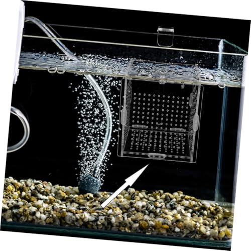 1set Acrylic Aquarium Isolation Box with Cups and Hook Transparent Fish Breeding Container for Betta Shrimp and Fry Easy Installation Compact Design