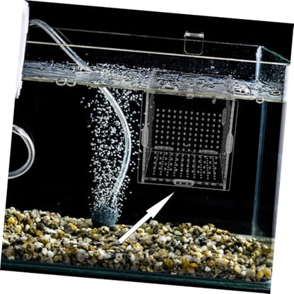 1set Acrylic Aquarium Isolation Box with Cups and Hook Transparent Fish Breeding Container for Betta Shrimp and Fry Easy Installation Compact Design