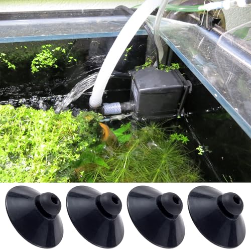 OIIKI 12PCS Fish Tank Suction Cup Clips, Black Aquarium Suction Cup Camp Clips for Fish Tank Attachments for Tank Pump, Overhead Line Tube, Fish Tank Aeration Setup - color: Black,12pcs