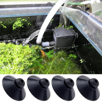 OIIKI 12PCS Fish Tank Suction Cup Clips, Black Aquarium Suction Cup Camp Clips for Fish Tank Attachments for Tank Pump, Overhead Line Tube, Fish Tank Aeration Setup - color: Black,12pcs