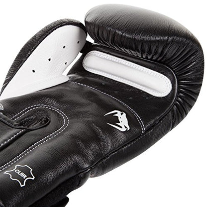 Venum Giant 3.0 Boxing Gloves - Nappa Leather - color: Black/White, size: 12 oz