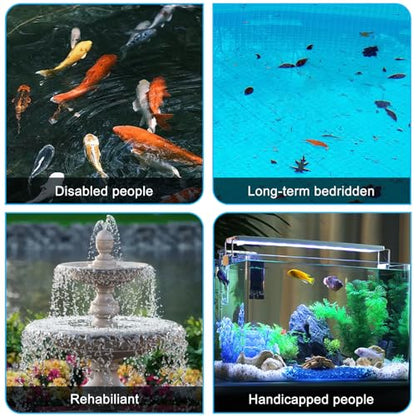 Extendable Fish Handling Tool with Ergonomic Grip Stable Construction Fishing Net for Aquariums and Fishtanks Fishtanks Net - color: Circular, size: Large