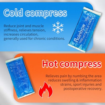 2 Pack Reusable Gel Ice Packs, Flexible Hot Cold Packs for Injuries | Flexible When Frozen, Reusable Hot & Cold Therapy, Ideal for Breast Surgery, Strain, Migraine,Durable Leak-Resistant Design - style: 4.3" x 9.8" 2 packs