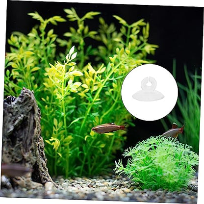 Happyyami 25pcs Aquarium Fixed Suction Aquarium Heater Holder Hose Warmers Aquarium Tubing Aquarium Airline Suction Cups Aquarium Suction Cup Clip Air Heater Securing Clip Plant
