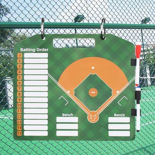 Magnetic Baseball Softball Lineup Cards Marker Board