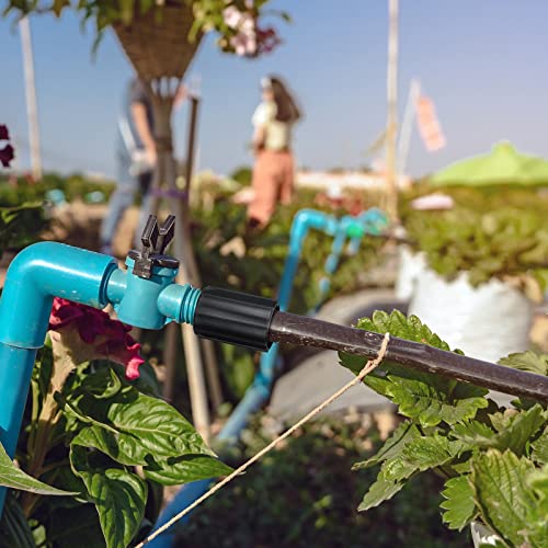 10 Pcs 1/2 Inch PVC Double Female Threaded Coupling Sprinkler Extension Riser Pipe Fitting Garden Drip Irrigation System NPT Coupler for Irrigation Tube Yard Sprinkler Riser Accessories