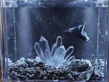 Small Fish Tank Decor Artificial Crystals Aquarium Betta Fish Tank Decorations Mini Crystal Ornaments Resin Accessories