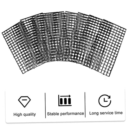 WOONEKY 10pcs Fish Tank Grid Isolation Tray for Breeding Aquarium Supplies Egg Crate Bottom Divider Durable Panel for Fish Survival Rate Increase