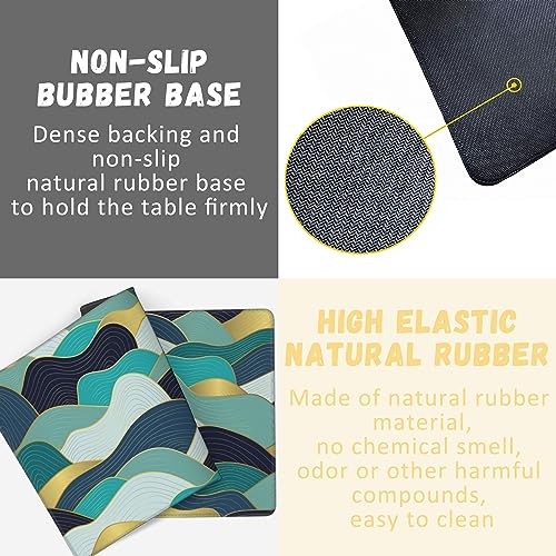Large Mouse Pad Gold Line Wave Extended Gaming Mouse Pad Desk Mat Stitched Edges Mousepad Non-Slip Rubber Base Keyboard Pad for Laptop Computer PC 35.4 x 15.7 inches - color: Gold Line Wave