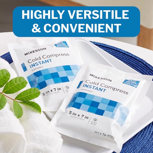 McKesson Instant Cold Packs, Pain Relief, Swelling, 5 x 7 in - size: 5 x 7 Inch (24 Count)