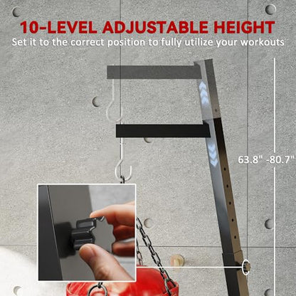 Soozier Foldable Punch Bag Stand Height Adjustable