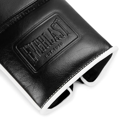 Everlast Powerlock OG Pro Training Boxing Gloves - color: BLK/WHT, size: 16 oz