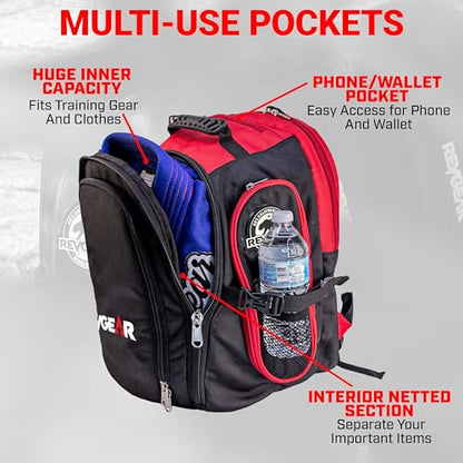 Revgear Gym Backpack, Versatile Gym Bag, Multi Compartment for Martial Arts - size: X-Large