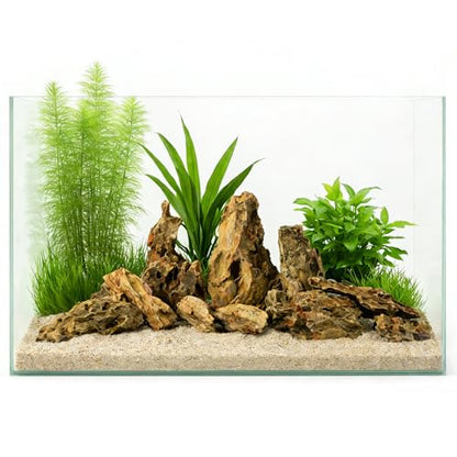 2.2-4.1 Inches Natural Dragon Stone, 10 PCS Small Aquarium Rocks for Aquascaping, Nano Tanks, Terrariums, Reptile Tanks & Aquarium Décor