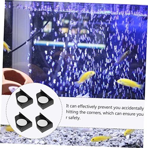 ibasenice 4pcs Fish Tank Corner Pads Thickened Shockproof Protective Cushion for Aquariums Non- Bumper Safety Guards to Prevent Collisions and Desktop Damage