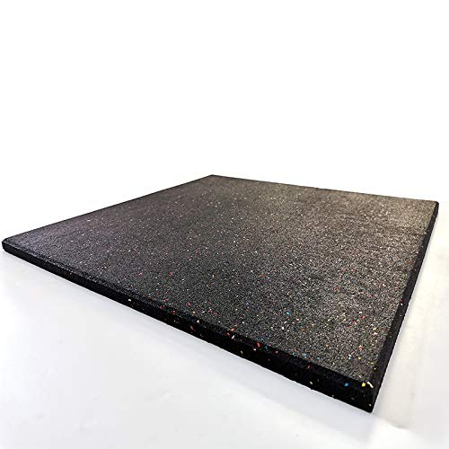 Goodhoily Anti-Vibration Pad 24" x 24",3/5" Heavy Duty Thick- Rubber Vibration Pad -Sound Absorbing Mat- for Dryers, Fitness Equipmen,Audio Equipment(Square) Black - size: 24"L x 24"W x 0.6"Th