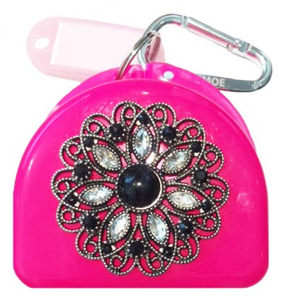 Decorated Retainer Case - Night Star - Pink - color: Pink