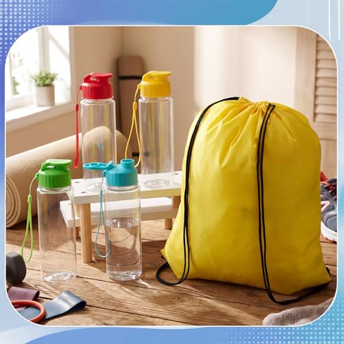 20 Sets 17oz Water Bottles Bulk and Drawstring Backpacks, Classic - color: Classic