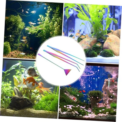 SUPVOX 3pcs Aquarium Cleaning Tools Set Tweezers Spatula Kit for Fish Tank Plant Maintenance Gravel Cleaning