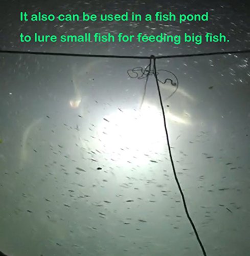 SAMDO IP68 12V LED Underwater Fishing Light 1080 Lumens Fish Attracting Light, Night Fishing Light 10.8W - color: White