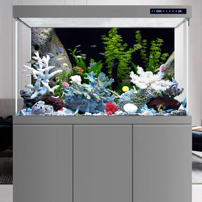 AWERT Vinyl Underwater Aquatic Plant Fish Tank Background Stone River Bed & Lake Aquarium Background 24x12 inches