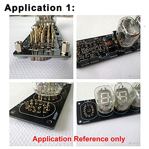 100 Pieces 1.0mm /0.039inch Diameter Tube Socket Pins Nixie/VFD Tube Socket Female Pin for IN12 IN18 QS27-1 QS30-1 SZ4-1 YS27-3 etc