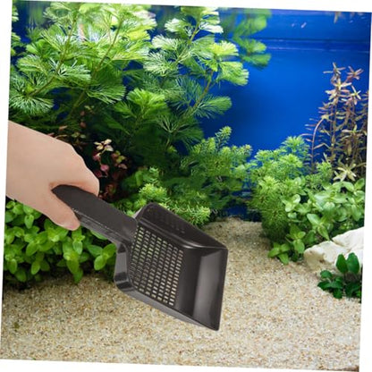 Mikikit 2pcs Aquarium Sand Cleaning Shovel for Fish Tank Maintenance Multi-Functional Lizard Feces Scoop for Gardens Pools Aquariums Lightweight User-Friendly Tool for Cleaning