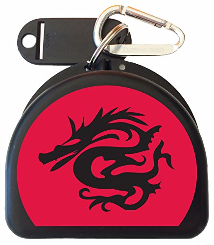 Mo Cased, Retainer Case, Mouthguard Case - Black Dragon - color: Black