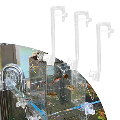 MagiDeal 3 Pieces Fish Tank Bracket Aquarium Accessory Desktop Aquarium Water Auto Refill Guppy Clear Holder Fish Tank Accessories, A 15cm - color: A 15cm