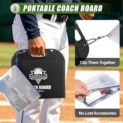 Magnetic Coaching Board Foldable Dugout Display with Carry Handle - style: Baseballl