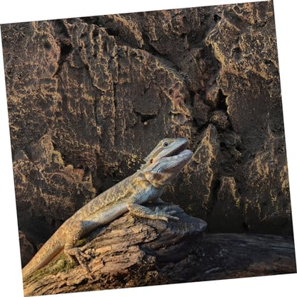 3D Reptile Tank Background Board Aquarium Tank Decoration for Bearded Dragon Decorative Sheet