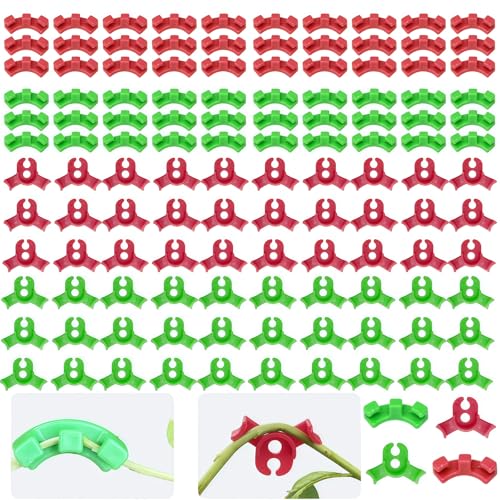 120Pcs Plant Training Clips, Lst Clips for Low Stress Training Plant Stem Support, 90 Degree Angle Plant Clips， Plant Climbing Wall Clips for Plant Gardening Trellis Growth
