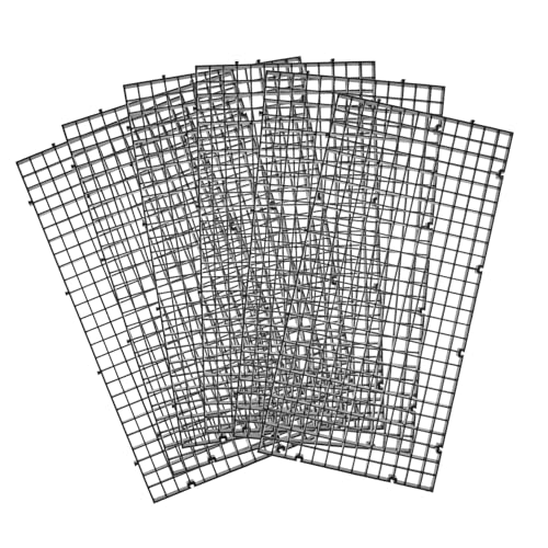 POPETPOP 6pcs Aquarium Filtration Plates Plastic Fish Tank Mesh Isolation Net for Filtration and Divider Use
