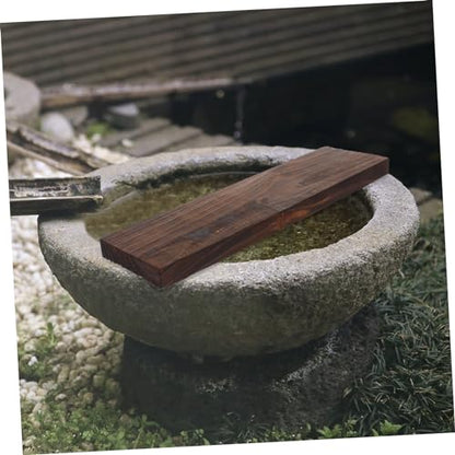 Cabilock Natural Wood Board Aquarium Decor Charred Wood Prop for Fish Tank Decoration Safe for Versatile Miniature Landscape Accent Aquatic Environment