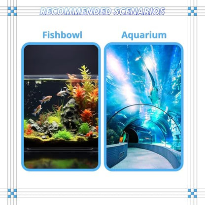 Aquarium Air Pump for Large Fish Tanks up to 300/600 Gallons Dual Outlet 5W/10W,190/260GPH Adjustable Aerator with Air Stones,Tubing & Check Valve-Portable Bubbler Box for Fish Tanks and Aquariums - size: 5W-12L