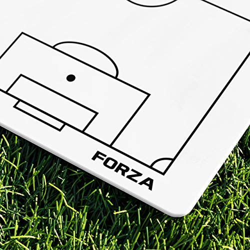 FORZA Dry Erase Coaches Clipboard [13 Sport Options] - Wipe Clean Tactics Whiteboard (Soccer)