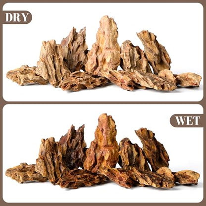 2.2-4.1 Inches Natural Dragon Stone, 10 PCS Small Aquarium Rocks for Aquascaping, Nano Tanks, Terrariums, Reptile Tanks & Aquarium Décor