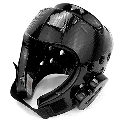 AAMA Taekwondo and Karate Sparring Foam Head Guard - color: BLACK, size: Small