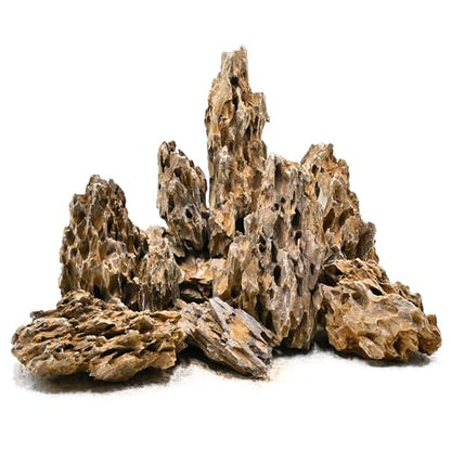Natural Stone 20lb Aquarium Rocks for Aquarium Landscaping Models and PH Neutral Rocks Aquascaping Stones for Terrariums-2-8 inches