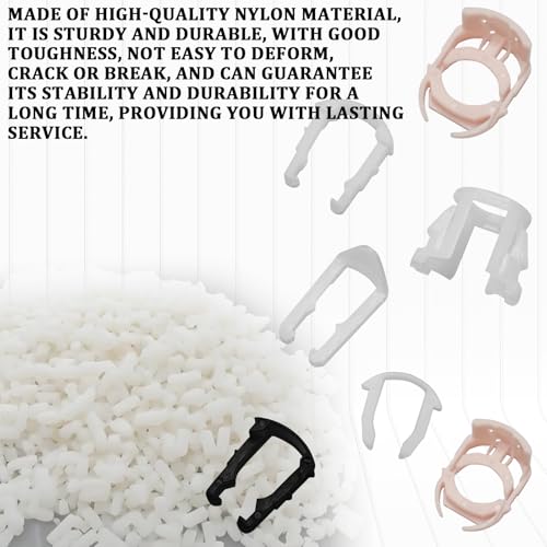 70PCS Car Fuel Line Clips, 3/8" 5/16" Durable Fuels Hose Retainer Clips, 7 Size Nylon Fuel Line Repair Kit, Auto Retainer Clip Replacement Kit Compatible with Ford GM Chrysler