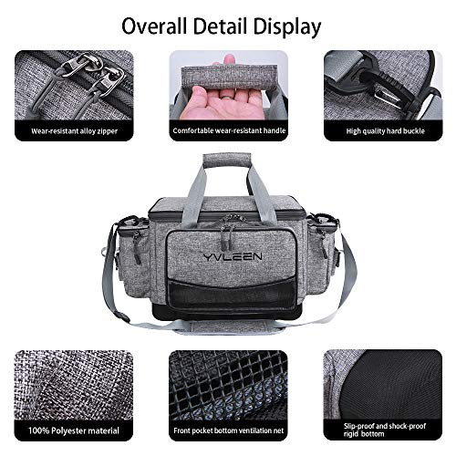 Fishing Tackle Box Bag - Outdoor Large Fishing Tackle Storage Bag - 100% Water-Resistant Polyester Material - Fishing Tackle Bags - Suitable for 3600 3700 Tackle Box