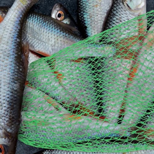 VILLCASE Heavy-Duty Nylon Fish Catching Net Head, Multi-Strand Thickened Replacement Fishing Net, Lightweight Fish Catch Basket for Freshwater and Saltwater Fishing