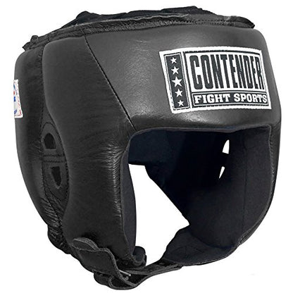 Contender Fight Sports Competition Boxing Headgear without Cheeks - color: Red, size: Small