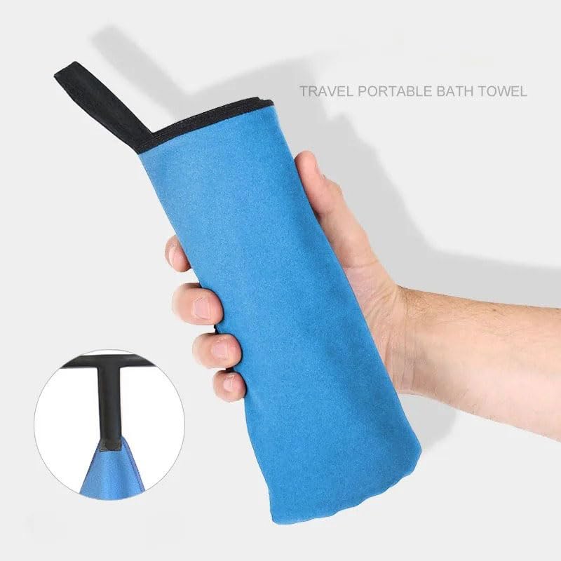 80 * 40cm Microfiber Sports Quick Dry Towel Men's Women's Super Soft Fitness Swimming Sweat Absorbent Sports Towel (Light Blue) - color: Light Blue