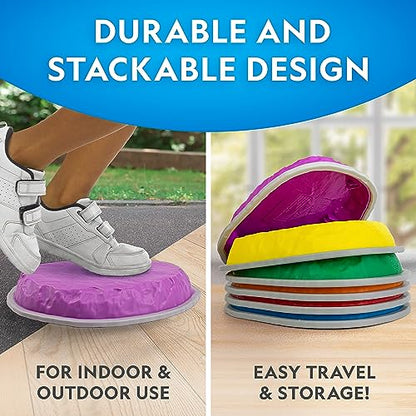 National Geographic 6-Piece Balance Stepping Stones Set for Kids - style: 6 Stepping Stones
