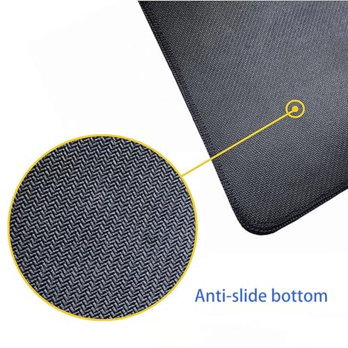 Larger Mouse Pad with Anti-fray Stitching, Premium-Textured & Waterproof Computer Mousepad with Non-Slip Rubber Base, Gaming Mouse Mat for Laptop Office & Home, (Pink,Landscape) 32"X12" Ergonomic Y-1B
