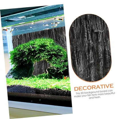 Reptile Tank Background Lightweight Pu Aquarium Backdrop Decoration for Turtle Tanks Easy to Install Scenic for Reptiles
