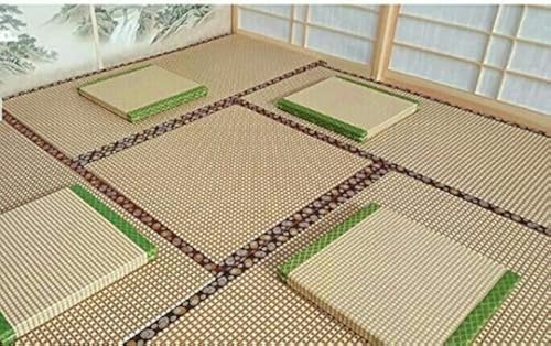 HUAWELL Japanese Traditional Interior Igusa Unit Tatami 1 Inch Thickness (Brownish Green, 70cm*70cm) - color: Brownish Green, size: 2'4" x 2'4" (Rectangular)
